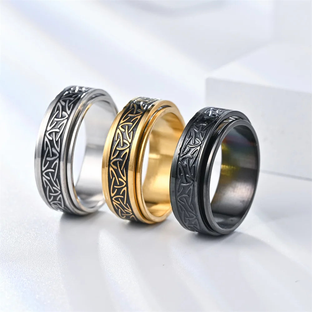 Valknut Spinner Ring