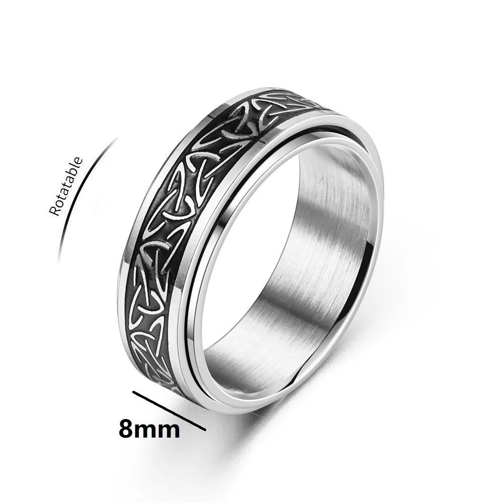 Valknut Spinner Ring