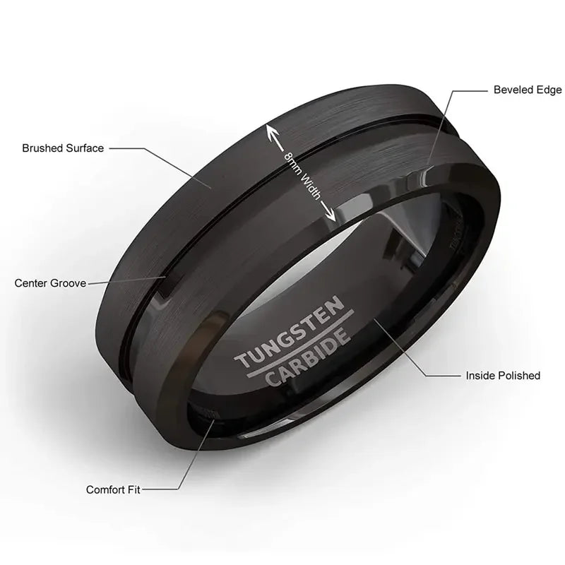 Vanguard Matte Groove Ring