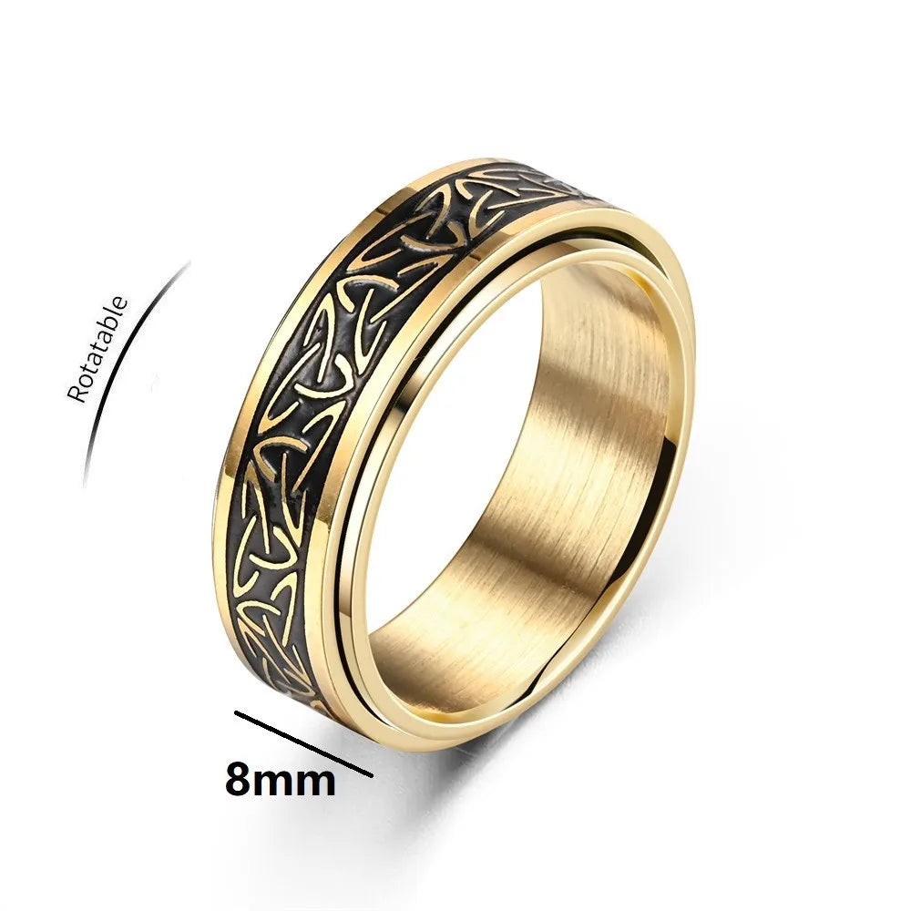 Valknut Spinner Ring