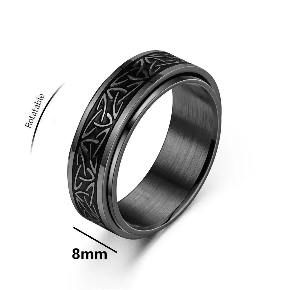 Valknut Spinner Ring