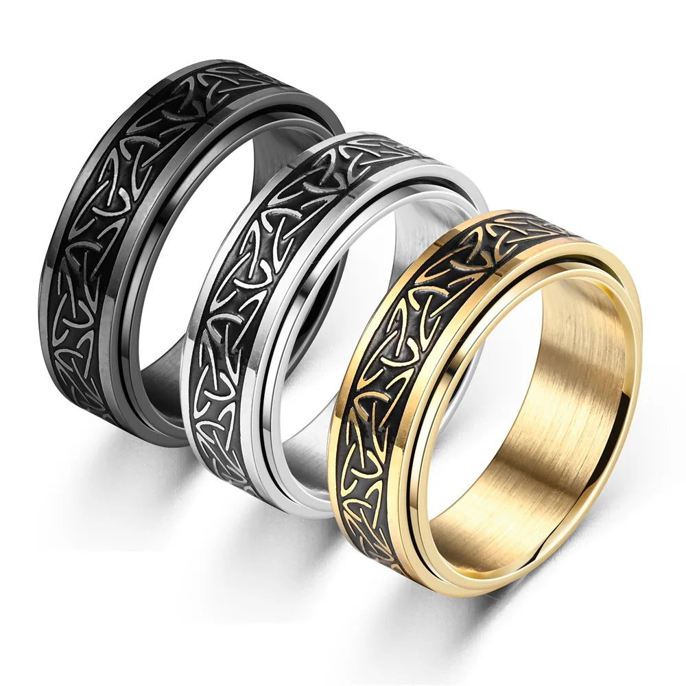Valknut Spinner Ring