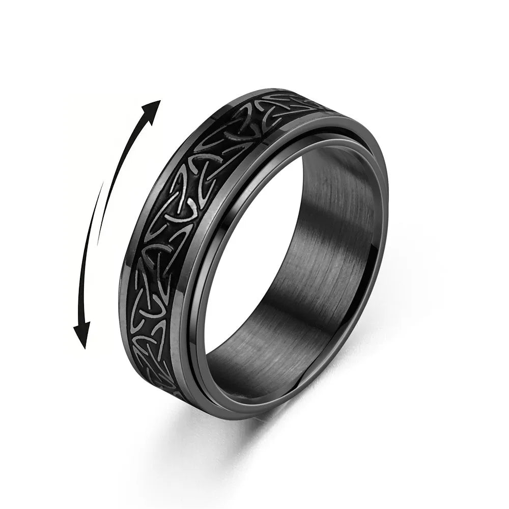 Valknut Spinner Ring